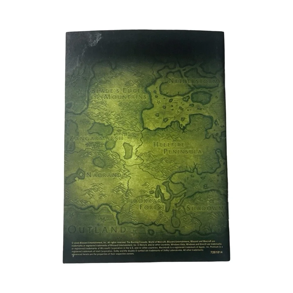 World of Warcraft The Burning Crusade MANUAL ONLY Blizzard PC Expansion 2006‎